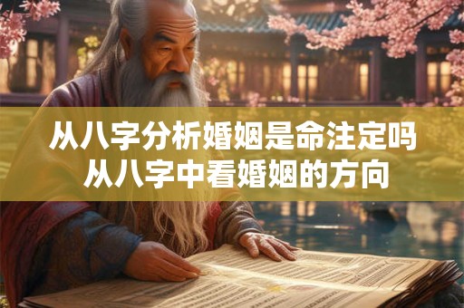 从八字分析婚姻是命注定吗 从八字中看婚姻的方向