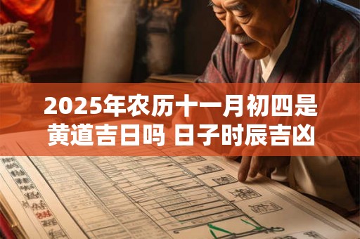 2025年农历十一月初四是黄道吉日吗 日子时辰吉凶 2025年农历十一月初四是黄道吉日吗 日子时辰吉凶