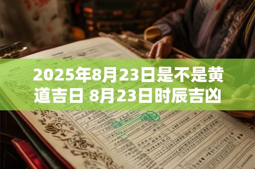 2025年8月23日是不是黄道吉日 8月23日时辰吉凶 2025年8月23日是不是黄道吉日 8月23日时辰吉凶