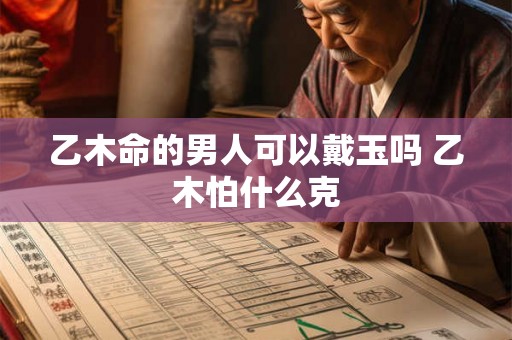 乙木命的男人可以戴玉吗 乙木怕什么克
