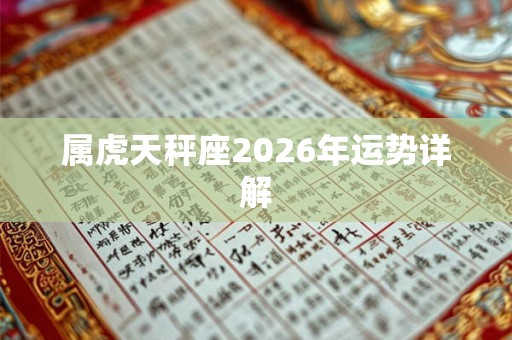 属虎天秤座2026年运势详解 属虎天秤座2026年运势详解