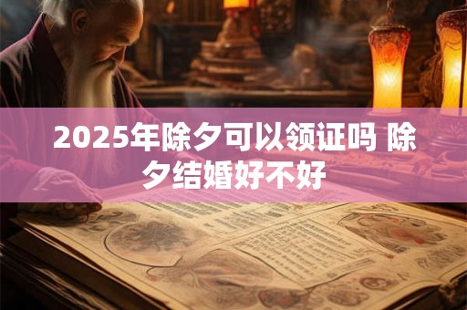 2025年除夕可以领证吗 除夕结婚好不好 2025年除夕可以领证吗 除夕结婚好不好