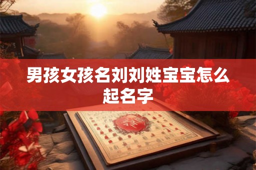 男孩女孩名刘刘姓宝宝怎么起名字