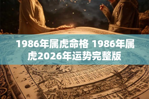 1986年属虎命格 1986年属虎2026年运势完整版