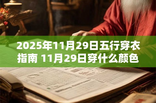 2025年11月29日五行穿衣指南 11月29日穿什么颜色的衣服 2025年11月29日五行穿衣指南 11月29日穿什么颜色的衣服