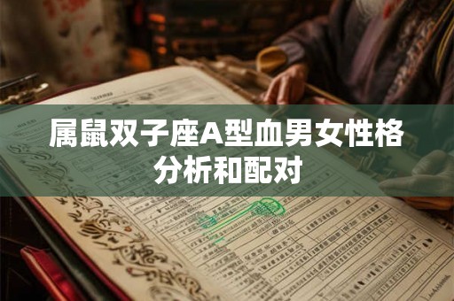 属鼠双子座A型血男女性格分析和配对 属鼠双子座A型血男女性格分析和配对
