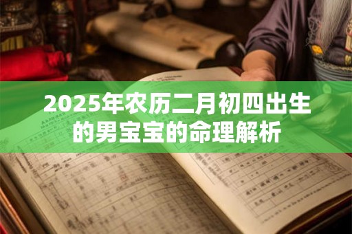 2025年农历二月初四出生的男宝宝的命理解析 2025年农历二月初四出生的男宝宝的命理解析