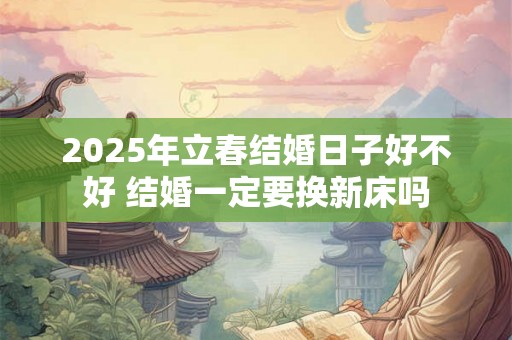 2025年立春结婚日子好不好 结婚一定要换新床吗 2025年立春结婚日子好不好 结婚一定要换新床吗