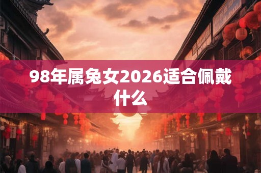98年属兔女2026适合佩戴什么 98年属兔女2026适合佩戴什么