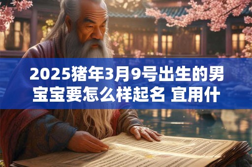 2025猪年3月9号出生的男宝宝要怎么样起名 宜用什么字 2025猪年3月9号出生的男宝宝要怎么样起名 宜用什么字