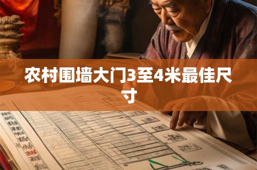 农村围墙大门3至4米最佳尺寸 农村围墙大门3至4米最佳尺寸