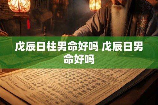戊辰日柱男命好吗 戊辰日男命好吗 戊辰日柱男命好吗 戊辰日男命好吗