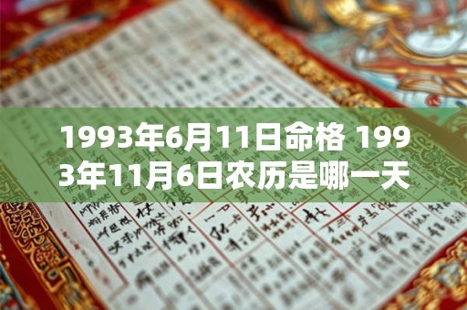 1993年6月11日命格 1993年11月6日农历是哪一天 1993年6月11日命格 1993年11月6日农历是哪一天
