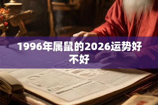 1996年属鼠的2026运势好不好 1996年属鼠的2026运势好不好