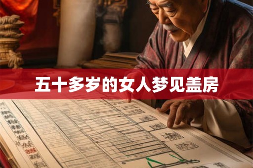 五十多岁的女人梦见盖房