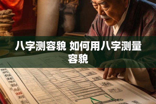 八字测容貌 如何用八字测量容貌 八字测容貌 如何用八字测量容貌