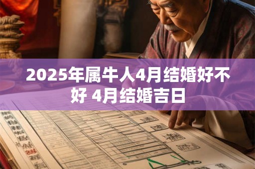 2025年属牛人4月结婚好不好 4月结婚吉日 2025年属牛人4月结婚好不好 4月结婚吉日
