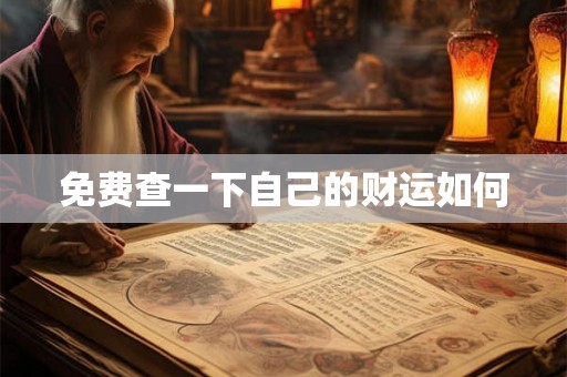 免费查一下自己的财运如何 免费查一下自己的财运如何