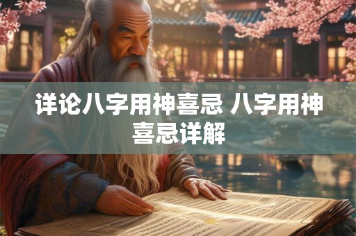 详论八字用神喜忌 八字用神喜忌详解 详论八字用神喜忌 八字用神喜忌详解