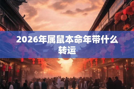 2026年属鼠本命年带什么转运 2026年属鼠本命年带什么转运