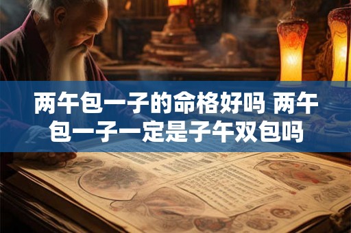 两午包一子的命格好吗 两午包一子一定是子午双包吗 两午包一子的命格好吗 两午包一子一定是子午双包吗