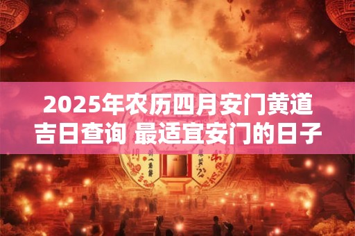 2025年农历四月安门黄道吉日查询 最适宜安门的日子 2025年农历四月安门黄道吉日查询 最适宜安门的日子