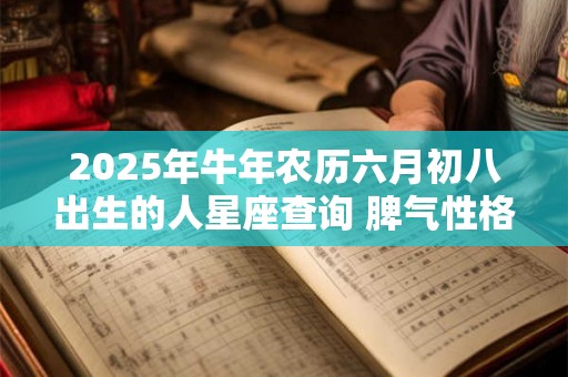 2025年牛年农历六月初八出生的人星座查询 脾气性格有什么特征