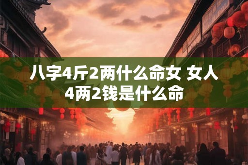 八字4斤2两什么命女 女人4两2钱是什么命 八字4斤2两什么命女 女人4两2钱是什么命