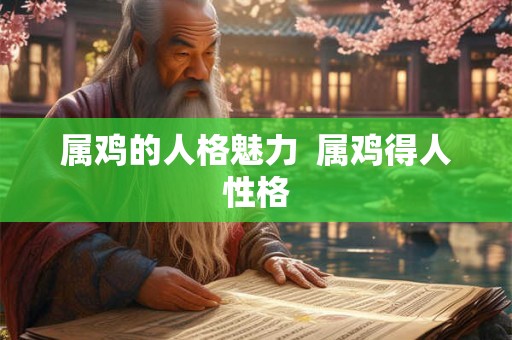 属鸡的人格魅力 属鸡得人性格 属鸡的人格魅力 属鸡得人性格