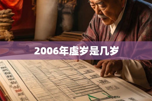2006年虚岁是几岁 2006年虚岁是几岁