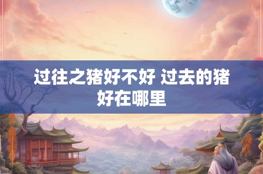 过往之猪好不好 过去的猪好在哪里 过往之猪好不好 过去的猪好在哪里