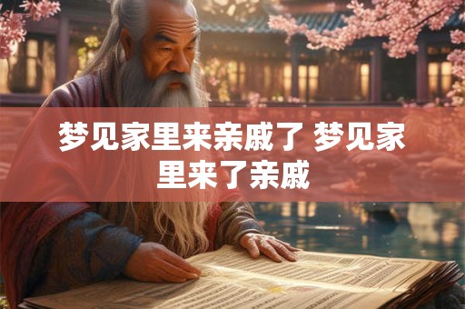梦见家里来亲戚了 梦见家里来了亲戚 梦见家里来亲戚了 梦见家里来了亲戚