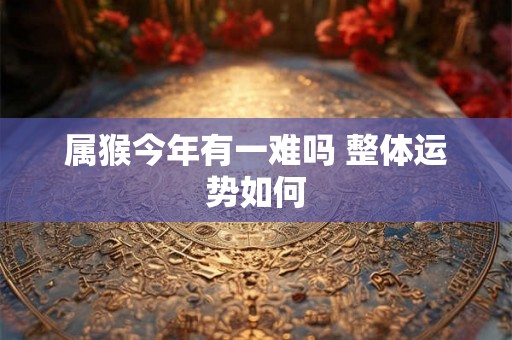 属猴今年有一难吗 整体运势如何 属猴今年有一难吗 整体运势如何