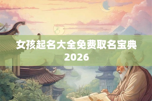 女孩起名大全免费取名宝典2026 女孩起名大全免费取名宝典2026