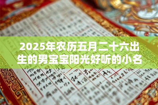 2025年农历五月二十六出生的男宝宝阳光好听的小名大全 2025年农历五月二十六出生的男宝宝阳光好听的小名大全