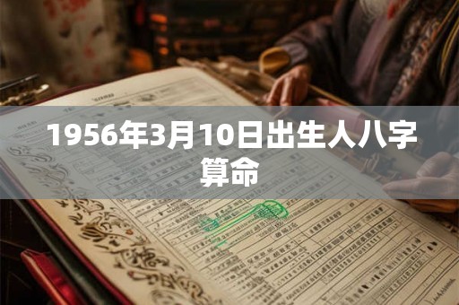1956年3月10日出生人八字算命 1956年3月10日出生人八字算命