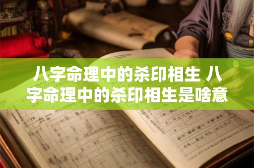 八字命理中的杀印相生 八字命理中的杀印相生是啥意思 八字命理中的杀印相生 八字命理中的杀印相生是啥意思