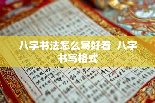 八字书法怎么写好看 八字书写格式 八字书法怎么写好看 八字书写格式