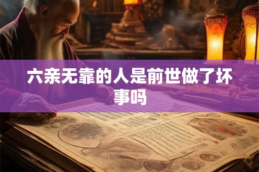 六亲无靠的人是前世做了坏事吗 六亲无靠的人是前世做了坏事吗