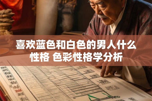 喜欢蓝色和白色的男人什么性格 色彩性格学分析 喜欢蓝色和白色的男人什么性格 色彩性格学分析