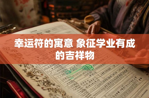 幸运符的寓意 象征学业有成的吉祥物 幸运符的寓意 象征学业有成的吉祥物