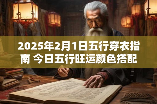 2025年2月1日五行穿衣指南 今日五行旺运颜色搭配 2025年2月1日五行穿衣指南 今日五行旺运颜色搭配
