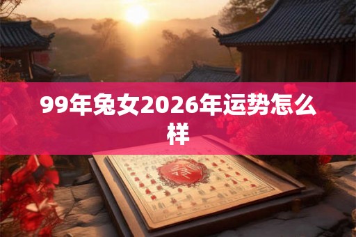 99年兔女2026年运势怎么样 99年兔女2026年运势怎么样