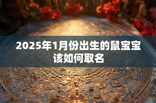 2025年1月份出生的鼠宝宝该如何取名 2025年1月份出生的鼠宝宝该如何取名