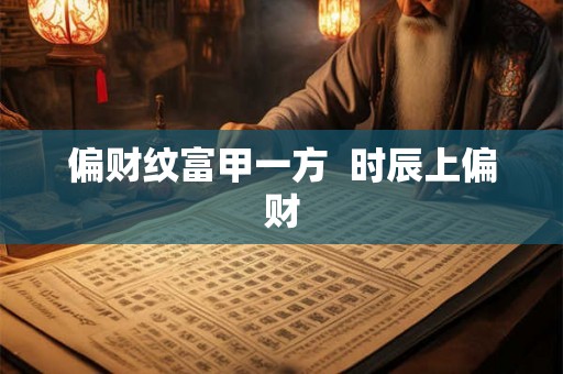 偏财纹富甲一方 时辰上偏财 偏财纹富甲一方 时辰上偏财