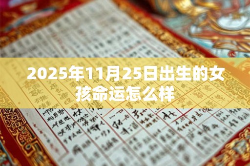 2025年11月25日出生的女孩命运怎么样
