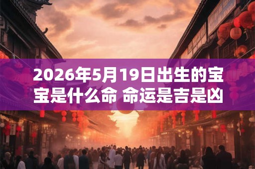 2026年5月19日出生的宝宝是什么命 命运是吉是凶 2026年5月19日出生的宝宝是什么命 命运是吉是凶