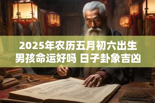 2025年农历五月初六出生男孩命运好吗 日子卦象吉凶 2025年农历五月初六出生男孩命运好吗 日子卦象吉凶