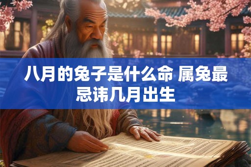 八月的兔子是什么命 属兔最忌讳几月出生 八月的兔子是什么命 属兔最忌讳几月出生