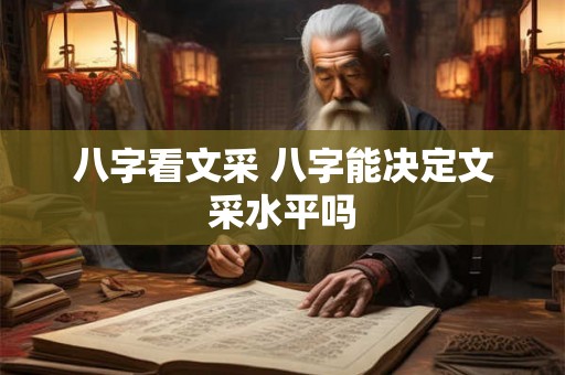 八字看文采 八字能决定文采水平吗